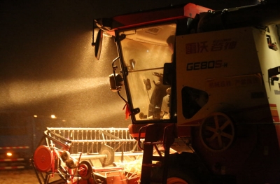 "齐"心"鲁"力|山东沂南：“夜战”三夏麦收忙