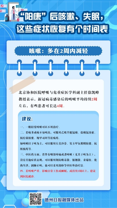 德报读图｜“阳康”后咳嗽、失眠？什么时候能恢复？时间表来了