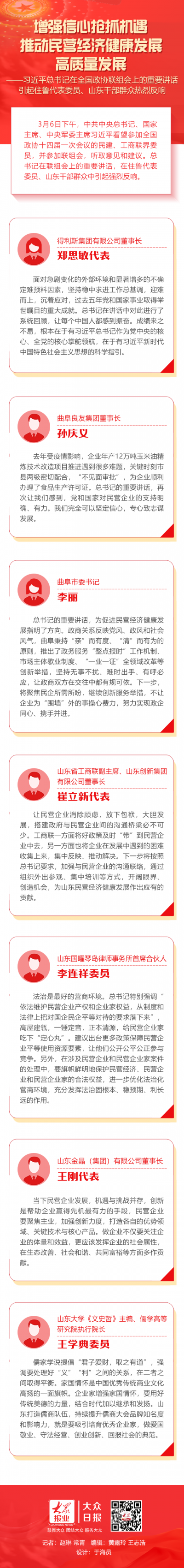 住鲁代表委员山东干部群众热议总书记政协联组会重要讲话