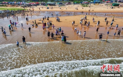 立秋将至 山东滨海旅游热度不减