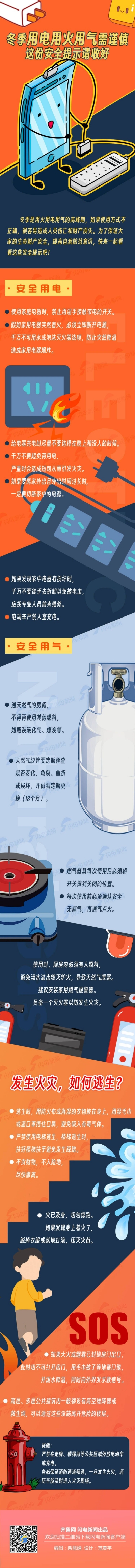 冬季用电用火用气需谨慎，这份安全提示请收好→