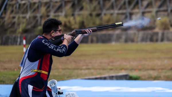 射擊——男子飛碟雙向決賽：江蘇隊(duì)張煜坤奪冠