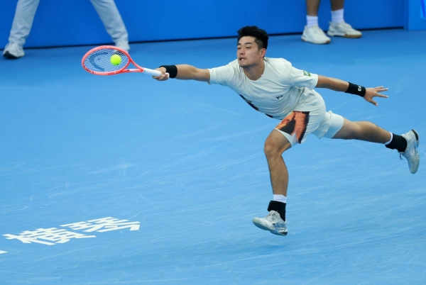 網(wǎng)球——男子單打半決賽：吳易昺晉級