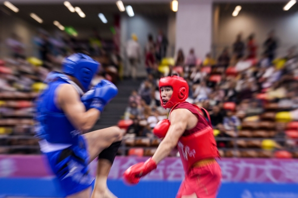  武術散打——男子90公斤級決賽：王少華奪冠