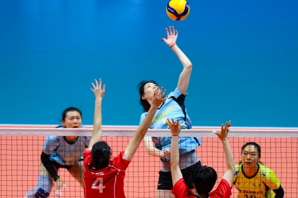 排球——女子成年組5-6名決賽：天津隊勝河南隊