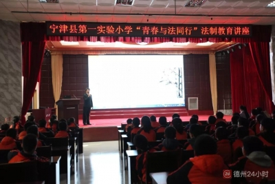 宁津法院：法制进校园 护航青少年