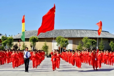 夏津千人广场舞展演庆祝新中国成立70周年