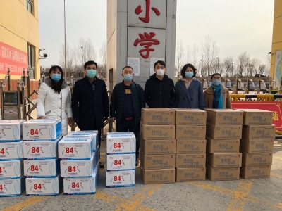 德州市残联携手爱心企业捐赠消杀物资，助力学校抗击疫情