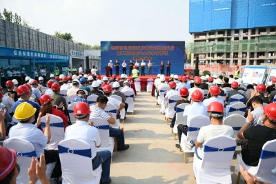 德州住建系统“质量月”暨工程质量安全标准化管理观摩现场会在德达•东建馨园项目举行