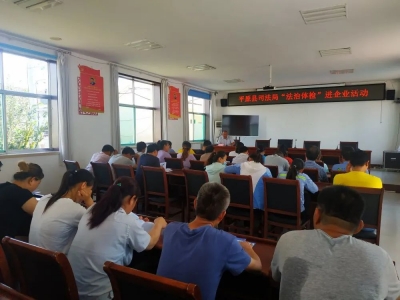 平原县司法局开展律师“送法进机关”活动