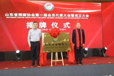 辣辣辣！山东省辣椒协会在武城县揭牌成立 谭英潮当选会长