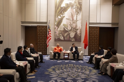 杨洪涛会见马来西亚发林集团董事局主席兼总裁林玉唐