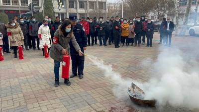 德城公安举办“一格四警，红盐义警”消防培训公益第一课