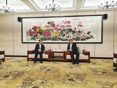 杨洪涛会见联通集团客人