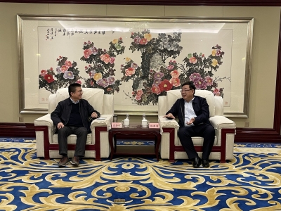 工信部中小企业局副局长王海林一行来德州调研 杨洪涛会见客人