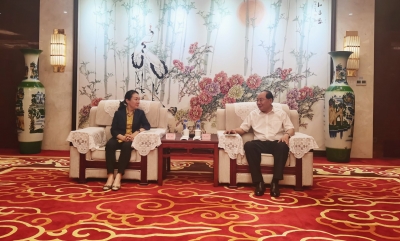 田卫东杨洪涛会见恒丰银行客人