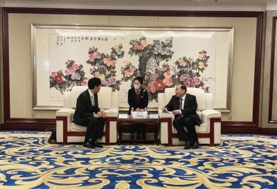 德州市委书记田卫东会见守谷电梯客人