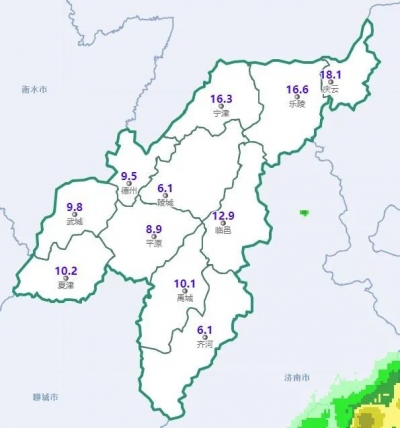 好雨知时节！今年德州首场春雨平均降水量11.3毫米 | 明天最低温降至4℃ 