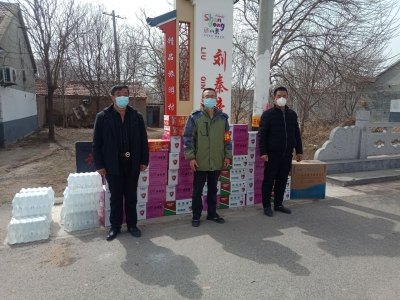 共青团德州市委向第一书记帮扶村捐赠防疫物资