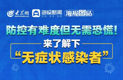 海报图品丨防控有难度但无需恐慌！来了解下“无症状感染者”