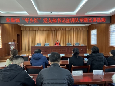 乐陵朱集镇：“枣乡红”党支部书记宣讲队理论宣讲接地气