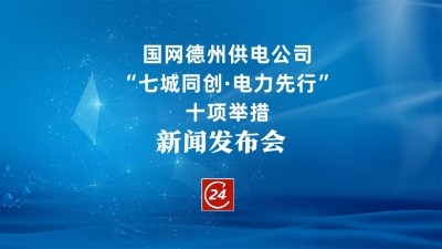 德报直播 | 德州举办国网德州供电公司“七城同创·电力先行” 十项举措新闻发布会