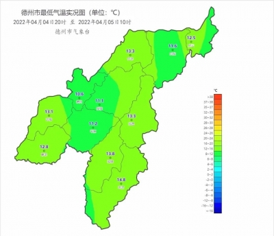 明天上班德州迎降温！4月7日早晨最低气温仅2℃
