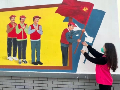 乐陵市西段乡：红色墙绘让党建阵地“活”起来