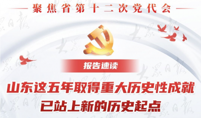 报告速读 | 山东这五年取得重大历史性成就 已站上新的历史起点