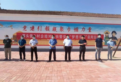 乐陵市寨头堡乡村企结对项目儿童“梦想乐园”启用