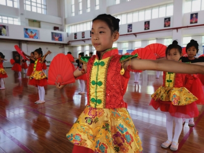 德州市实验小学春晖校区举行广播操比赛