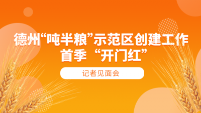 德报直播 | 德州“吨半粮”示范区创建工作首季“开门红”记者见面会