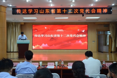 山东大学齐鲁医院德州医院召开会议 传达学习省第十二次党代会精神
