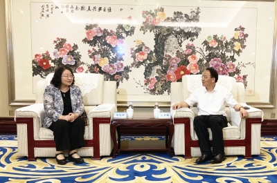 中科院院士马光辉一行来德州洽谈 朱开国会见