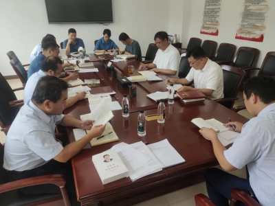 省地矿局水文二队党委理论学习中心组集体学习《总体国家安全观学习纲要》