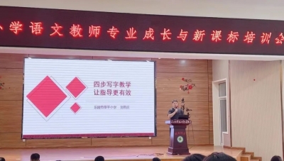 语文新课标应该这样教  | 乐陵市举行小学语文教师成长与新课标培训
