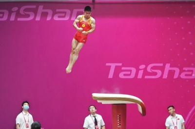 【钱眼·德报现场】开赛首日，2022年“体总杯”全国体操团体锦标赛决出6个男子单项团体项目冠军！