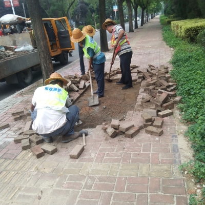 德州市政：开展背街小巷人行道专项整治
