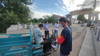 庆云中丁乡：村里来了志愿义巡队 村民群众很安心