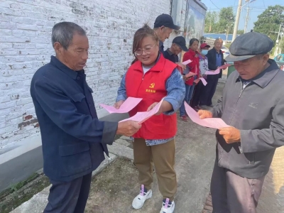 乐陵花园镇：秸秆禁燃宣传进村入户