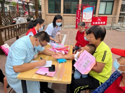 德城广川街道岔河社区：开展义诊活动为居民送关怀