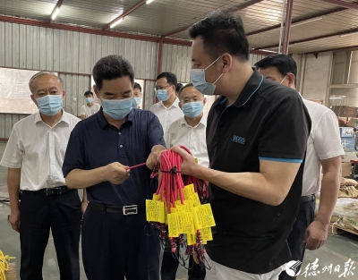 德州市委副书记、统战部部长苑衍刚​到我市部分台资企业调研