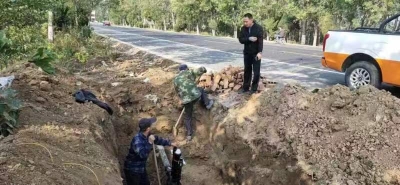 紧急叫停！乐陵公路分中心依法制止一起管线非法穿越公路行为