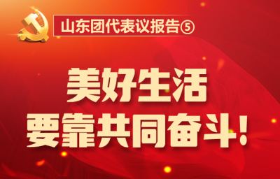 山东团代表议报告⑤丨美好生活要靠共同奋斗！