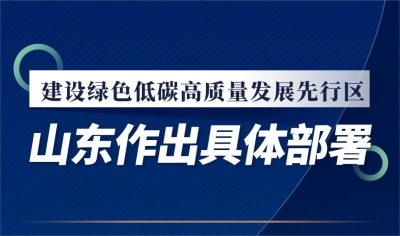 图示丨建设绿色低碳高质量发展先行区，山东作出具体部署