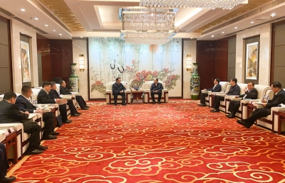 田卫东朱开国会见华能山东发电有限公司客人