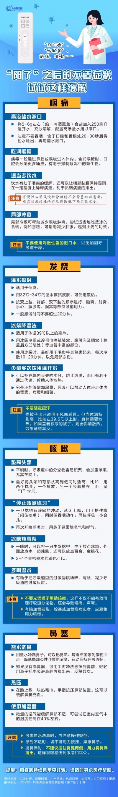 阳了如何缓解症状带来的不适 