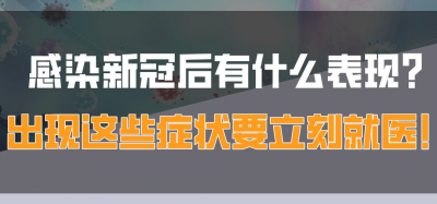 感染新冠后有什么表现？出现这些症状要立即就医！