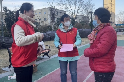 天衢新区宋官屯街道康博社区：开展防诈骗宣传活动