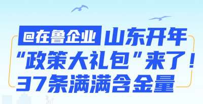 长图｜@在鲁企业，山东开年“政策大礼包”来了！37条满满含金量